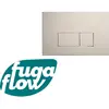 FugaFlow Eccelente Press Bedieningsplaat - bedieningspaneel voor Geberit UP320 inbouwreservoir - dualflush - rechthoekige knoppen - metaal wit mat