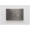 FugaFlow Eccelente Press Bedieningsplaat - bedieningspaneel voor Geberit UP320 inbouwreservoir - dualflush - ronde knoppen - metaal gunmetal