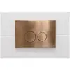 FugaFlow Eccelente Press Bedieningsplaat - bedieningspaneel voor Geberit UP320 inbouwreservoir - dualflush - ronde knoppen - metaal koper
