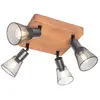 QAZQA kristina - Industriele Plafondspot | Spotje | Opbouwspot - 4 lic...