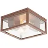 QAZQA charlois - Design Plafondlamp voor buiten - 2 lichts - L 24 cm -...
