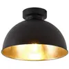 QAZQA magnax - Industriele Plafondlamp - 1 lichts - Ø 28 cm - Zwart Go...