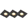 QAZQA xena - Moderne Inbouwspot voor badkamer - 3 lichts - L 80 mm - Z...