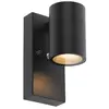 QAZQA solo - Moderne Wandlamp voor buiten - 1 lichts - D 11 cm - Zwart...