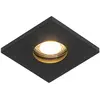 QAZQA doku - Moderne Inbouwspot voor badkamer - 1 lichts - L 85 mm - Z...