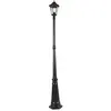 QAZQA havana - Klassieke Lantaarn - 1 lichts - H 200 cm - Zwart - Buit...