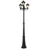 QAZQA new haven - Klassieke Lantaarn - 3 lichts - H 2165 mm - Zwart - ...