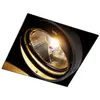 QAZQA Inbouwspot zwart GU10 AR111 Trimless - Oneon