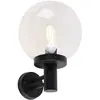 QAZQA sfera - Moderne Wandlamp voor buiten - 1 lichts - D 270 mm - Zwa...