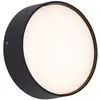 QAZQA dop - Moderne LED Wandlamp voor buiten - 1 lichts - D 5 cm - Zwa...