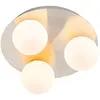 QAZQA cederic - Moderne Plafondlamp - 3 lichts - Ø 23 cm - Staal - Bui...