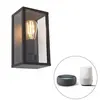 QAZQA charlois - Industriele LED Smart Wandlamp incl. wifi voor buiten...