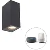 QAZQA baleno - Moderne LED Smart Wandlamp incl. wifi Up Down voor buit...