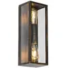 QAZQA charlois - Industriele Wandlamp voor buiten - 2 lichts - D 13.5 ...