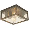 QAZQA charlois - Industriele Plafondlamp voor buiten - 2 lichts - L 24...