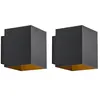 QAZQA sola - Moderne Wandlamp Up Down voor binnen - 2 stuks - D 10 cm ...
