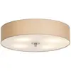 QAZQA drum - Moderne Plafondlamp met kap - 4 lichts - Ø 500 mm - Beige...