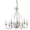 QAZQA Giuseppe 8 - Italiaanse kroonluchter - 8 Lichts - Ø60 cm - wit