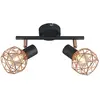 QAZQA mesh - Design Plafondspot | Spotje | Opbouwspot - 2 lichts - L 2...