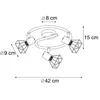 QAZQA Mosh SL Plafond spot - 3 lichts - Ø 430 mm - Zwart