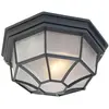 QAZQA bri - Landelijke Plafondlamp voor buiten - 1 lichts - Ø 265 mm -...