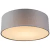 QAZQA drum led - Moderne LED Plafondlamp - 1 lichts - Ø 300 mm - Grijs...