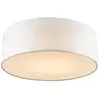 QAZQA drum led - Moderne LED Plafondlamp - 1 lichts - Ø 300 mm - Wit -...