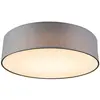 QAZQA drum led - Moderne LED Plafondlamp - 1 lichts - Ø 400 mm - Grijs...