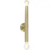 QAZQA tubi - Art Deco Wandlamp voor binnen - 2 lichts - D 85 mm - Goud...