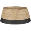 House of Seasons Kerstboomrok - H26 x Ø58 cm - Zeegras - Zwart