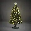 Luca Lighting Mercury Kunstkerstboom met Fibre Optic Verlichting - H90...