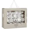 House of Seasons Kerstballen Set - 42 Stuks - Ø7 cm - Glas - Wit