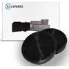 Filtre à charbon (2pcs) EFF62 / E3CFF62 / FAC529 par AllSpares