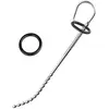 Black Label RVS silicone urethral stretcher - long beaded