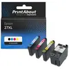 PrintAbout huismerk Inktcartridge 27XL (T27114010) 4-kleuren Multipack...