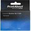 PrintAbout huismerk Etiket DK-11209 Zwart op wit (29 mm x 62 mm) 5 rol...