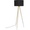 Zuiver Tripod Vloerlamp/ Staande driepoot lamp Wood Zwart