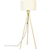 Zuiver Fan Vloerlamp/ Staande driepoot lamp Bamboo - Wit