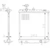 Radiateur 550022 NRF