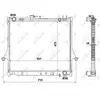 NRF B.V. Radiateur moteur pour ISUZU: Rodeo, D-Max (Ref: 53540)