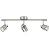 Plafonnier ajustable PHILIPS - 3 spots - GU10 - métal - 93502