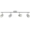 Philips Plafonnier Ajustable Philips - 4 Spots - Gu10 - Métal - 93503