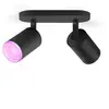 Applique led rgbw philips hue white color fugato 12w noir