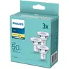 Philips - Lot de 3 sampoules GU10 4.6W 2700K 355lm PAR16