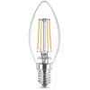 Philips LED Kaars Transparant 40W E14 Warm Wit Licht