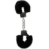 EasyToys Menottes avec Fourrure Noir