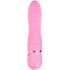 EasyToys Roze geribbelde mini vibrator met diamantjes