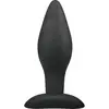 EasyToys Medium Zwarte Siliconen Buttplug