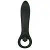 Zwarte anale vibrator