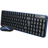 Qware Clavier Sans Fil + Souris Waterford Azerty Bleu (pcb-258bu)